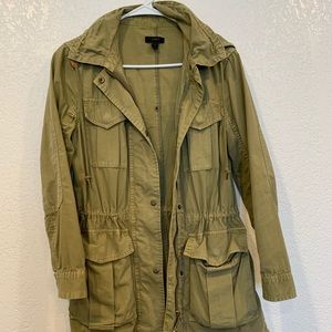 J crew green utility jacket